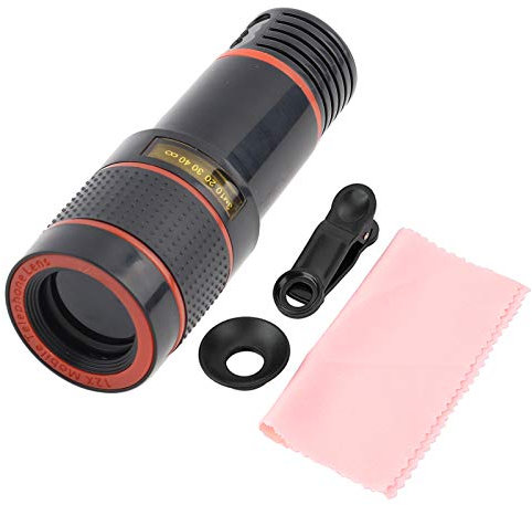 Zoom Telephone Portable, Telescopic Lens For Iphone 13, Akozon Telephoto Lens Professional 12X Telephoto Lens Telescopic Focusing Universal for Mobile Phone Tablet