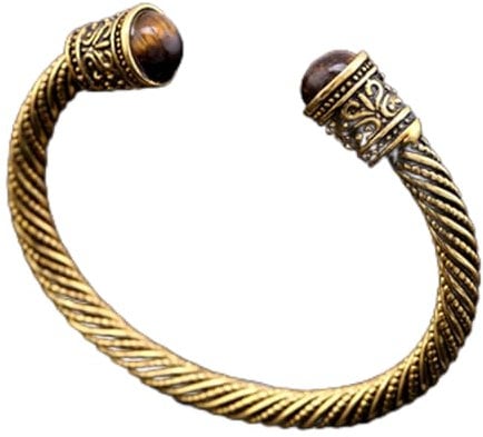 JOMYO Viking Bracelets For Men, 2Pcs 18 Year Old Gifts For Boys, Vintage Cuff Bangle Bracelet, Pickled Tiger Eye Stone Viking Bangle, For Men Women Unisex Jewelry (Color : A)