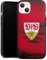 Silikon Hülle kompatibel mit Apple iPhone 13 Case schwarz Handyhülle VfB Stuttgart Stadion Offizielles Lizenzprodukt