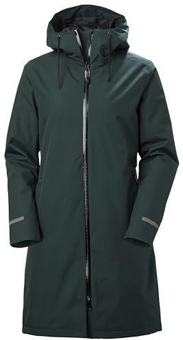 Helly Hansen Donna Aspire Rain Coat, Verde scuro, M