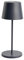 Pertrix LED Akku Gartentisch Leuchte Dunkelgrau stufenlos dimmbar - IP65 Tisch Lampe ohne Kabel für In-& Outdoor, 2700-3000K, 280 mm hoch, runde Tischlampe Esstisch, moderne LED Tischlampe Outdoor