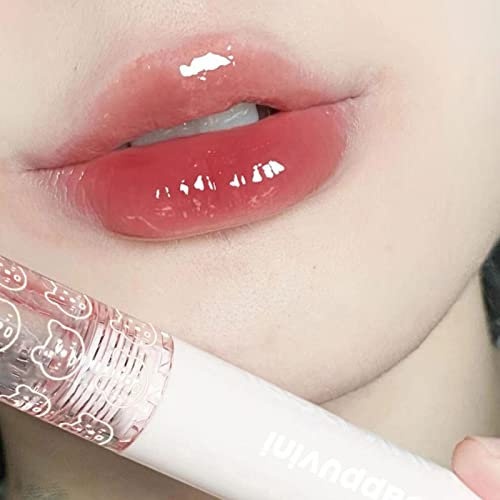 Storaffy Lip Tint Fleck | Koreanisches feuchtigkeitsspendendes Lipgloss-Make-up | Langanhaltender Spiegel-Lipgloss | Seidiger Lippenstift mit hoher Farbwiedergabe | Natürlich glänzender für Damen