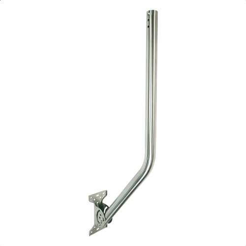 Proxicast Pro-Grade J-Max 100% Solid Stainless Steel Antenna Mount - Universal Outdoor Adjustable Pivot/Lock Bracket & J-Pipe Mast (1.5 x 36 Pole) for Wall, Eave or Roof Mounting (ANT-800-JP3-XL)