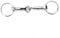 Schlüsselanhänger, Edelstahl Horse Bit Tack Snaffle Bit Pferd Gag Dickheit Bit Pferderennen Zubehör Doppelt Gebrochen Schnellverschluss für Familie Reisen Büro-10X2,5 cm