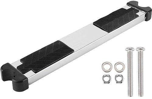 Scaletta di ricambio per piscina, 7,6 x 40,6 x 2,5 cm, universale, in acciaio inox, con 2 bulloni in acciaio inox, per piscine interrate e fuori terra