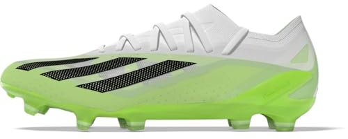 adidas X Crazyfast.1 Fußball-Stollen für festen Boden, Cloud White-core Black-lucid Lemon, 6.5 US