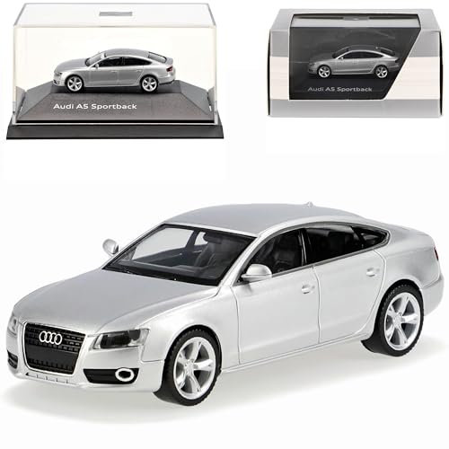 A*u*d*i.A5 A 5 Sportback EIS Silber Eissilber Ho H0 1/87 Herpa Modellauto Modell Auto