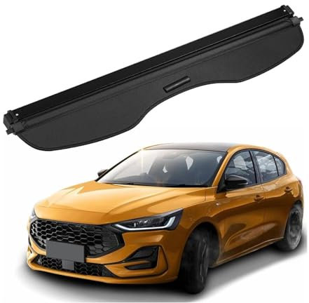NEFLUM Auto Kofferraum Laderaumabdeckung für Ford Focus 2009 2010 2011 2012, Kofferraum Schutz Abdeckung Cargo Cover Dekoration Zubehör