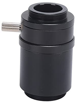 Topyond Kamera Adapter,1 X C Mount Objektivadapter,Legierung,Mikroskop Kamera Adapter Für Simul Focal Trinocular Stereo Mikroskop