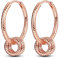 NARMO 925 Sterling Silver Rose Gold Pendle Orecchini di goccia Orecchini a cerchio per le donne Sterling Silver Multipack ipoallergenici Orecchini