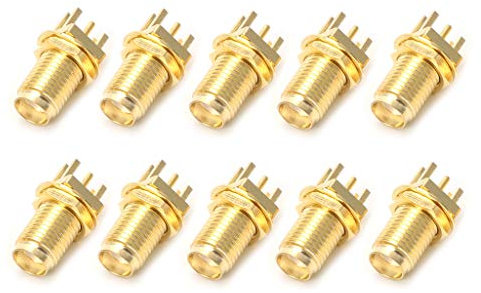 Osdhezcn 10 Stück Ende Für Leiterplattenmontage SMA Buchse Gerader Stecker Adapt FPV Kit