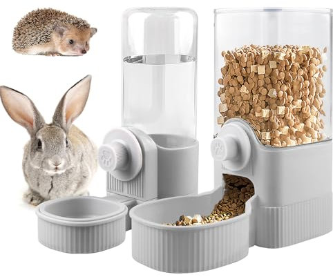 Vegena Automático De Alimentación Y Bebedero Bebedero Para Conejo, Hámster Y Chinchilla