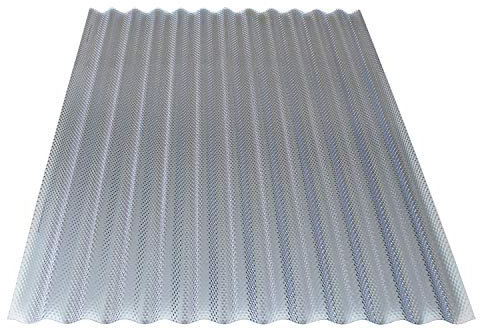 KAISER plastic® 5er Set Wellplatte Wabe | Xtra Strong (PC) | Wabenstruktur und klar | 2,6mm Stärke | Welle 76/18 | 104,5 x 350 cm | Made in Germany