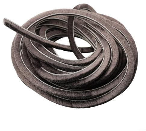 Zugluftstopper für Schiebetüren, Bürstenflor, 5 mm x 8 mm, Anti-Aging