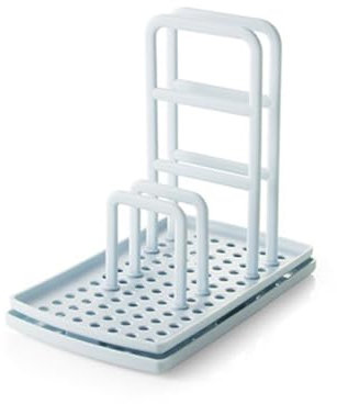 PAMINGONO Soporte para Bayetas De Cocina y Esponjas Organizador Plástico Multifuncional con Escurridor Azul Fácil De Instalar para Hogar y Restaurante