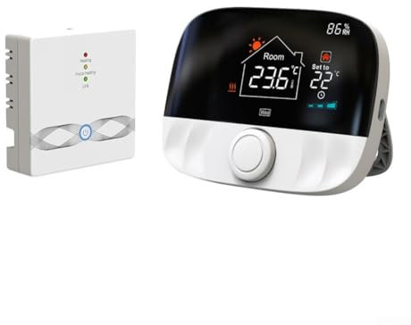 Termostato de caldera de gas, controlador de temperatura inalámbrico RF, termostato inteligente, termostato de calefacción, termostato de habitación, termostato inteligente de pared, control de voz