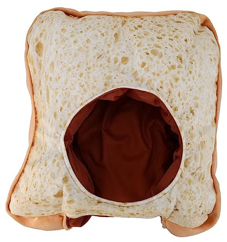 COSMEVIVI Einzigartiger Mit Brot Gefüllter Hut Aus Pp-baumwolle Neuartiger Hut Für Maskerade Party Cosplay