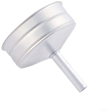 Imbuto per moka in alluminio, adatto per la maggior parte delle caffettiere moka, colore argento, varie dimensioni disponibili, adatto per filtri di ricambio (450 ml)