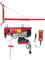 TFIANYNI Paranco a fune elettrico, 125 – 250 kg, 550 W, telecomando senza fili, con pratici supporti, verricello elettrico