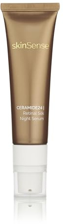 SkinSense Ceramide24 Retinal Silk Night Serum 30ml, Skin Barrier Repair, Ceramides, Skin Firming Moisturiser, Anti-Ageing Mature Skin Cream