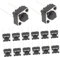 Cabilock 100Pièces Boutons Poussoirs Momentanés Plastique Interrupteurs Miniatures Pour Électronique