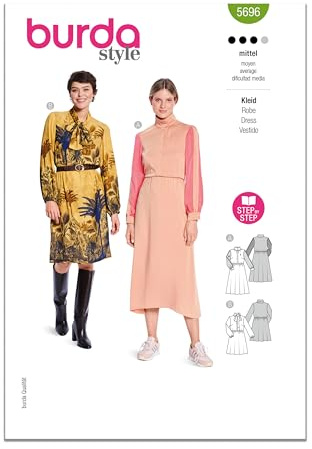 Burda Sewing Pattern X05696BURDA Burda Style Pattern 5696 Misses' Dresses 10-22 (36-48)