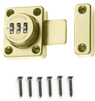 Verrou coulissant à combinaison robuste pour portes d'abri de jardin, portails Gara et caravane Surity, serrure de portail sans clé en alliage de zinc avec code refermable, loquet à boulon en métal