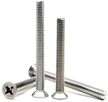 Vite, bulloni a testa piatta, Vite a testa svasata a croce M2-M8 in acciaio inossidabile, 10 pezzi(M2x18mm)