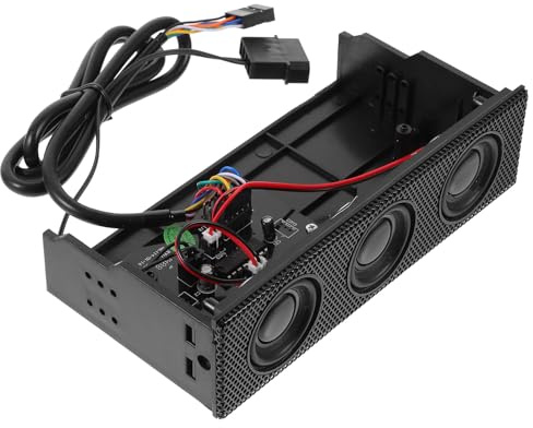 VILLCASE Black PC Front Panel Speaker Stereo Surround Sound Computer Case Audio Speaker for Desktop PC Music Playback