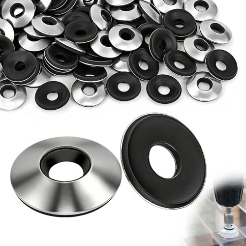 qingmeng 100 Stück EPDM Dichtscheiben M6 × 16mm Gummi Unterlegscheiben M6 Dichtungsscheiben mit Neoprenbeschichtung Unterlegscheiben aus Edelstahl zum Sichern von Schrauben Spenglerschrauben