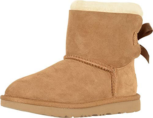 UGG Mini Bailey Bow Ii, Stivali Classici Unisex - Bambini e ragazzi, Marrone Chestnut, 27.5 EU