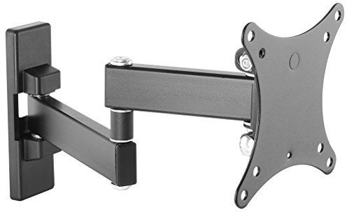 RICOO Soporte Monitor Pared Giratorio Inclinable Fijo Pantalla TV 13-27 (33-69cm) S7511 Brazo Universal Televisor LED/LCD/TFT VESA 100x100