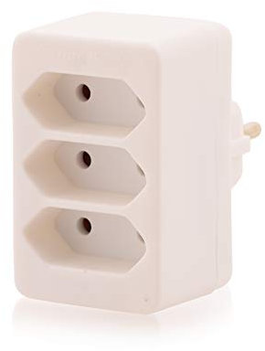 3-Fach Steckdose Anschlussbuchse 3 x Euro in weiß für Innen