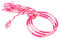 Lot 3 Bracelets Brésiliens rose et blanc Amitié Macramé coton Friendship Porte Bonheur