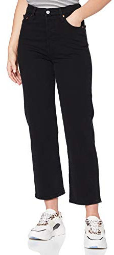 Levi's Femme Ribcage Straight Ankle, Black Heart, 30W / 29L