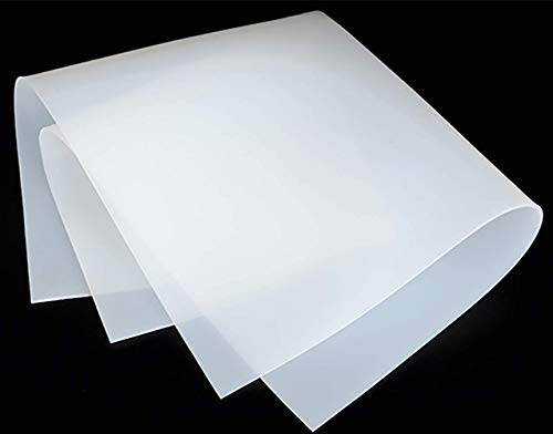 TEN-HIGH Silicone Plaque de qualité Alimentaire Carrée, Joint en Silicone résistant à haute Température tapis de réparation tampon de travail pour soudure, 500mm x 500mm Epaisseur 3mm