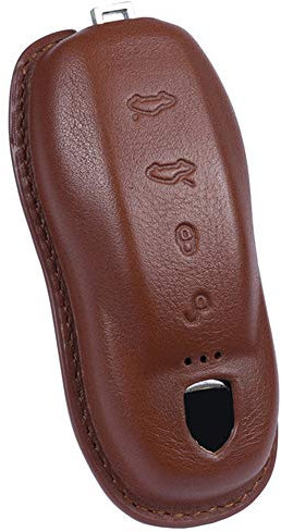 Dmwfaker Porte-clés en Cuir pour Porsche Boxster Cayman 911 Panamera Cayenne Macan
