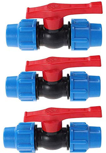 Ventilverbinder für HDPE-Wasserleitungen, 20 mm, 25 mm, 32 mm, 3 Stück