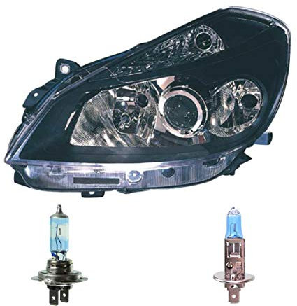 Scheinwerfer links Halogen H1 für Clio III inklusive Lampen