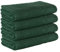 StickandShine 4er SET Premium Frottee Saunatuch 80x200 cm in dunkelgrün in 500g/m² aus 100% Baumwolle