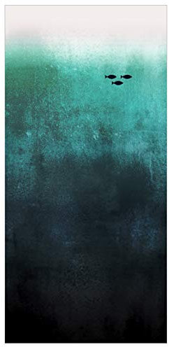 Raumteiler - Fische in der Tiefsee - 250x120cm, inkl. Halterung