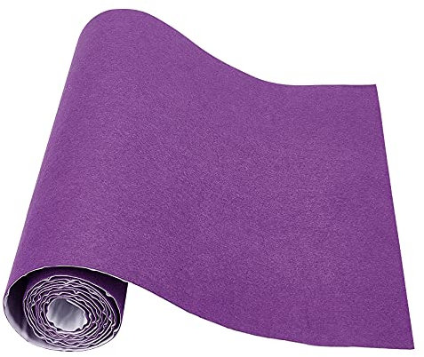 BENECREAT 200x40cm Selbstklebender Stick Filz Purple Adhesive Felt Fabric Shelf Liner Für Box Liner, Tassenmatten, Bilderrahmen, Stuhlbeine, 1 mm Dick
