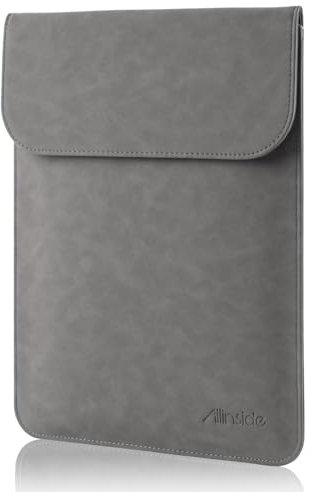Allinside 13 Zoll Hülle Tasche wasserdichte Laptophülle für MacBook Air 13 2018-2024 (A1932 A2179 A2337 M1)/ MacBook Pro 13 2016-2024 (A2338 M1 A2251 A2289 A2159 A1989 A1706 A1708), Grau