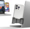 Phoneside One - Support Téléphone Portable Ordinateur, Support Telephone écran Ordinateur Smartphone Ajustable Universel iPhone 15 Pro Max/14 Pro/13/12 Mini, Samsung S23 Ultra/S22/S21/A52/A12 et autre