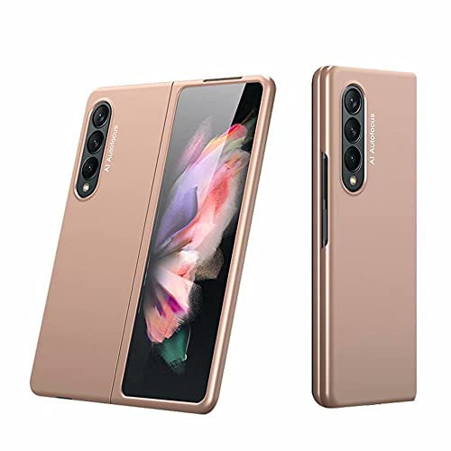 FTRONGRT Case for Samsung Galaxy Z Fold 3 5G, Ultra-Thin, Anti-Drop, Protective Phone Case PC Hard Cover for Samsung Galaxy Z Fold 3 5G-Rose gold