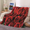 Daesar Weihnachts-Fleecedecken, Flanelldecke, Sofa/Bett, Einzel-/Doppelbett, rotes Rosenmuster, Pflanzenthema, Sommer-/Winterdecke, 150 x 200 cm