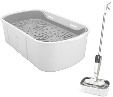 Secchioico per, Secchio Pulizia Automatica ABS Domestico Autopulente di Grande capacità con Strato Drenaggio S5 S7