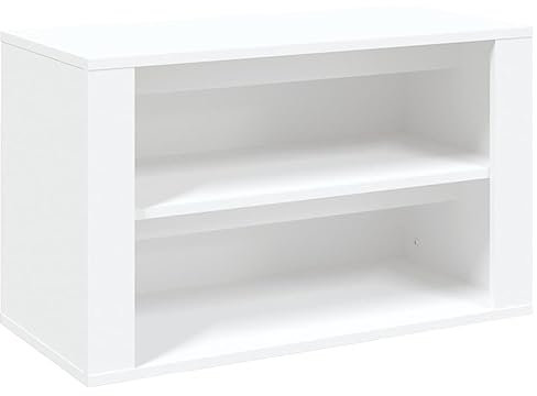 vidaXL Shoe Rack White 75x35x45 cm Engineered Wood