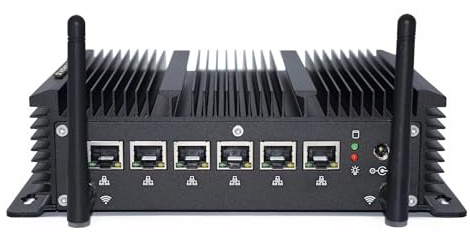 VENOEN 2.5G Firewall Micro Appliance/Mini PC Core i5 8250U 8265U,VPN Router,6 Multi Lan i225-V Nic,Fanless Mini PC AES-NI,HD,RS232 COM,16GB RAM/512GB SSD