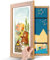 Dulov Bilderrahmen Kinderzeichnungen A3 Holz Set - 34X46cm Photo Frame for Wall, Kinder Kunst Bilderrahmen Befüllbar, Rahmen für Kinderbilder, 1 Stück Kunstfotorahmen Aufklappbar mit Frontöffnung